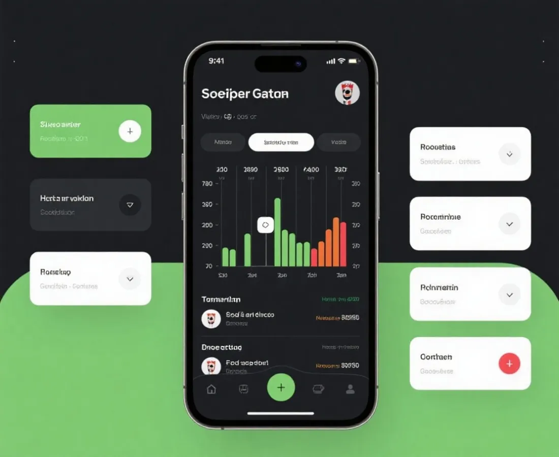 移動端功能展示示意